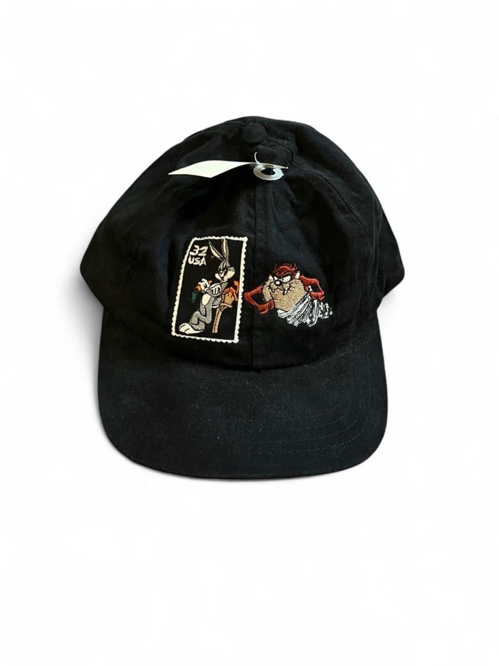 Vintage 1997 Looney Tunes Stamp Collection Hat Cap Bugs Bunny Taz Snapback NWT